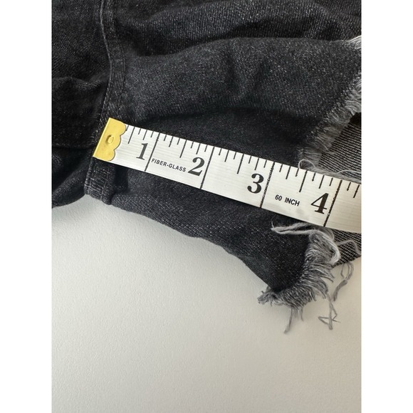 New Free People We The Free‎ Shorts Women's Size 28 Black Distressed Cut-Off - Picture 9 of 11